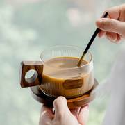 拓土咖啡杯整套泡茶杯茶水分离办公室喝茶杯子轻奢日式玻璃水杯