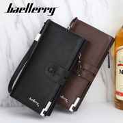 baellerry长款男士钱包大容量韩版手机包拉链(包拉链)搭扣手拿包wallet潮