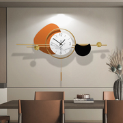 创意用尺c寸挂钟客厅家大时尚餐钟装饰厅表挂墙上时钟高端