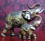 泰式大象工艺品东南亚风格，家居装饰品象摆件结婚大象一对摆设