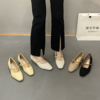 芭蕾舞平底单鞋子(单鞋子，)女士2024春秋季法式晚晚风温柔鞋玛丽珍女鞋