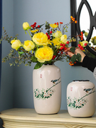 新中式陶瓷花瓶摆件装饰品电视柜玄关家居创意简约复古装饰花器