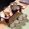 龙泉青瓷高档功夫茶具套装家用陶瓷传世哥窑泡茶壶茶杯便携式旅行