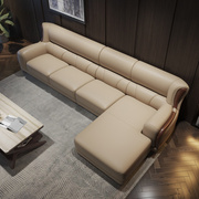 意式北欧真皮沙发头层牛皮，客厅现代简约大小户型组合123皮艺沙发