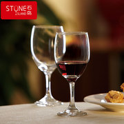 石岛欧式一体成型加厚玻璃红酒杯高脚杯小号烈酒杯六支创意酒具