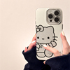 网红闪粉可爱HelloKitty适用苹果15promax手机壳iphone13闪钻镜头膜1112高级感小众14promax女款卡通猫咪