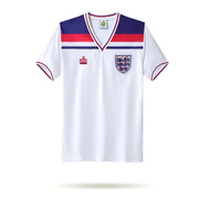 复刻版1982年世界杯英格兰队主场复古老款，球衣短袖经典旧款足球服