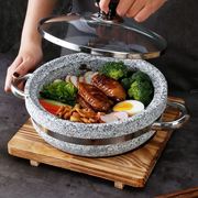 石锅餐具天然网红不粘豆腐，专用锅石锅鱼烤肉拌饭韩式煲仔饭锅