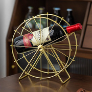 创意高档红酒架旋转摩天轮酒架酒瓶架子葡萄酒摆件客厅酒柜展示架