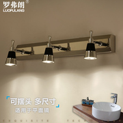 LED镜前灯双/三头角度可调现代简约不锈钢浴室卫生间灯镜柜灯壁灯