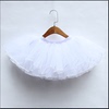 儿童芭蕾舞纱裙四层纱，蓬蓬裙公主短裙白色黑色，表演舞蹈跳舞半身裙