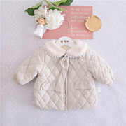 宝宝棉服保暖女儿童棉衣婴儿棉袄秋冬装绒童装幼儿中长款加厚外套