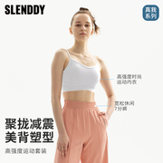 SLENDDY S8001 裸感瑜伽内衣+S6010 速干瑜伽七分裤 套装