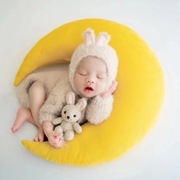新生婴儿宝宝满月照月子照兔子造型拍照写真影楼儿童摄影主题套装