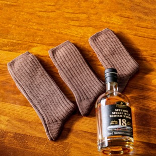 BeeffSocks男女情侣 “水洗感”堆积粗针粗线针织棉质长袜中筒袜