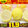 鲜柠檬新鲜安岳一二三级黄柠檬(黄柠檬，)小果5斤装30-40个皮薄多汁