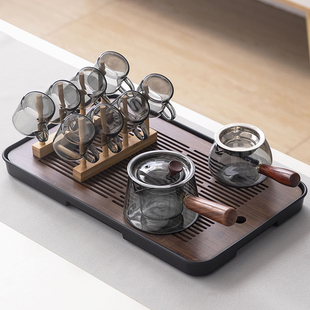 玻璃茶具套装2024家用耐热喝茶泡茶专用轻奢高档功夫茶具一套