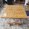 楠竹方桌雕刻好象棋桌子竹制折叠桌竹桌实木制品多功能围棋盘定制