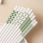 高档陶瓷筷子家庭轻奢防莓耐高温餐具家用一人，一筷专用分餐筷