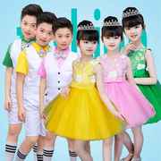儿童合唱服公主裙开学表演出服装男女花童礼服幼儿园主持人小学生