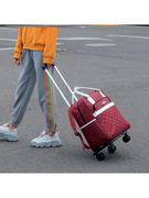 拉杆包书包男中学生双肩书包，女旅行背包，万向轮大容量手提箱登机包