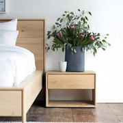 北欧纯实木mini床头柜简约现代轻奢创意免安装小型卧室床边柜