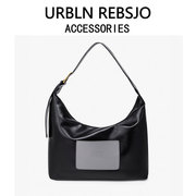 URBLN REBSJO可调节软皮单肩斜跨大包包大容量休闲简约托特包