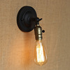 美式复古壁灯简约个性创意，壁灯户外仿古欧式壁灯工业铁艺卧室灯具