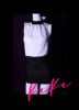 keke彩色糖果系列，ol露背上衣性感紧身包臀裙两件套