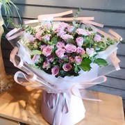 武汉鲜花店实体花店33朵紫玫瑰花束武汉市区送货上门配送到家