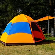 单人帐篷户外1人全自动户外5-8人3-4人家庭防雨双层加厚野外露营