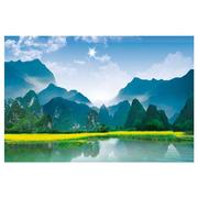 定制桂林山水大自然风景墙画海报壁画贴图客厅电视沙发背景图