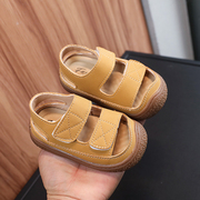 宝宝软底婴幼儿学步鞋男童夏季休闲防滑包头凉鞋儿童沙滩鞋1一3岁
