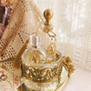 法式复古b香水瓶 天使黄铜水晶玻璃瓶 25ML100ML分装瓶 轻奢摆件