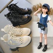 女童鞋春季2023年儿童马丁短靴，子网靴夏季薄款镂空休闲单靴潮