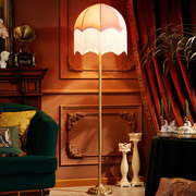 粉色法式简约全铜台灯，卧室床头欧式简约大气宫廷，布艺美式温馨纯铜