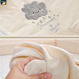 纯棉婴儿床品套件新生儿婴儿床床围软包防撞围婴S幼儿被子床上用