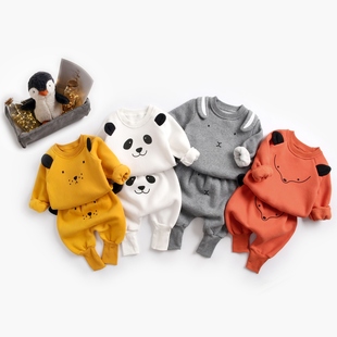 童装卫衣哈伦裤套装1-3岁婴儿衣服韩版动物，造型小童套装宝宝