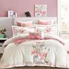 中式床品纯棉四件套白色粉色，床单式4件套，刺绣被套结婚庆床上用品