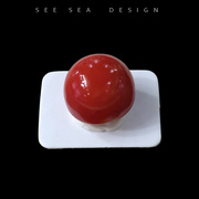 see sea 日本天然原色有机宝石馒头面戒面吊坠面蛋面玻璃质感11.5