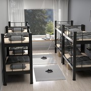 上下铺床铁架子床铁艺双人床两层员工宿舍床大学生公寓高低钢