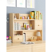 书架桌面置物架实木儿童桌上收纳小书架学生，家用简易组合靠墙书柜