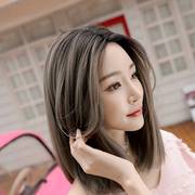 义乌韩国假发中分长直发时尚逼真头套假发女长直发