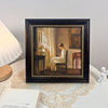 古典复古桌面摆件读书人物油画装饰画法美式相框摆台客厅卧室挂画