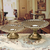 欧式奢华家用水晶玻璃水果盘客厅，创意摆件现代茶几，美式糖果盘摆盘