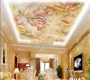 欧式人物油画壁画天使，壁纸ktv酒店酒吧客厅卧室，天花吊顶天顶墙纸