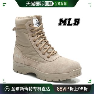 韩国直邮MLB 时装靴 MLB 沙漠化 牛皮 高腰 冬季 靴子 军靴
