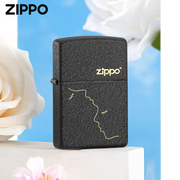 zippo正版打火机 爱恋彩印创意防风煤油火机送人礼物