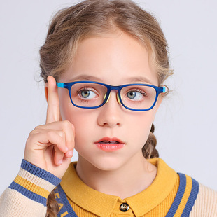 儿童镜架超轻耐用硅胶镜框2105#可配近视镜离焦镜片 远视矫正镜片