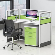 现代简约职员办公桌46人位办公家具员工，屏风工位卡座电脑桌板式